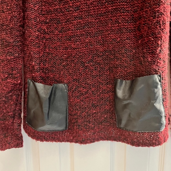 Burgundy and Black Sweater - Picture 3 of 3
